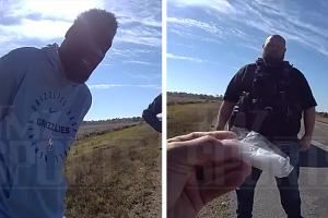 TMZ晒托尼-阿伦被捕执法记录仪 阿伦:我1米96 警车太挤了🤔